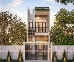 Mẫu Nhà Phố 2 Tầng Hiện Đại Đẹp Tối Giản